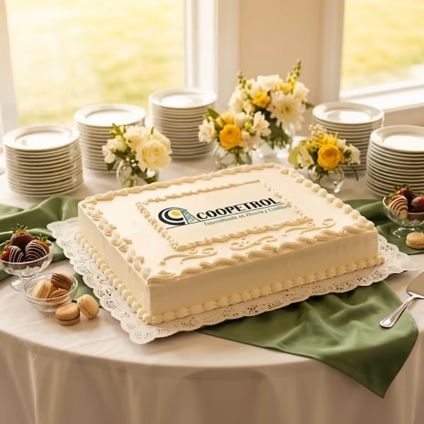 Torta de aniversario empresarial en Bogotá — Pastelería Dulcita