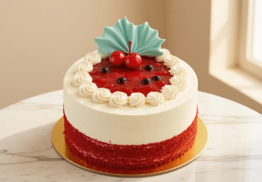 Torta de frutos rojos disponible por porciones en la sede Kennedy de Pastelería Dulcita
